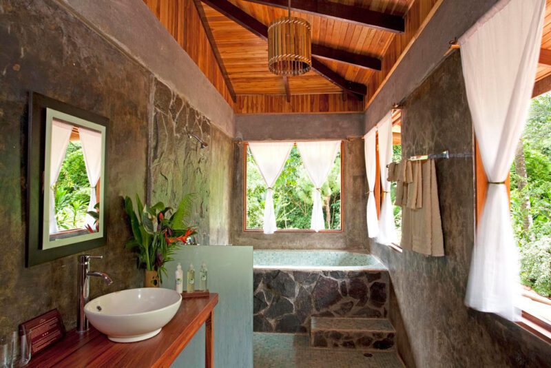 Bathroom at El Remanso, Osa Peninsula