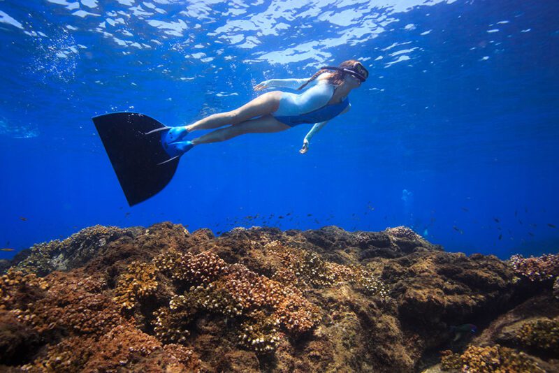 Estos trajes te ayudan a deslizarte mas bajo el agua