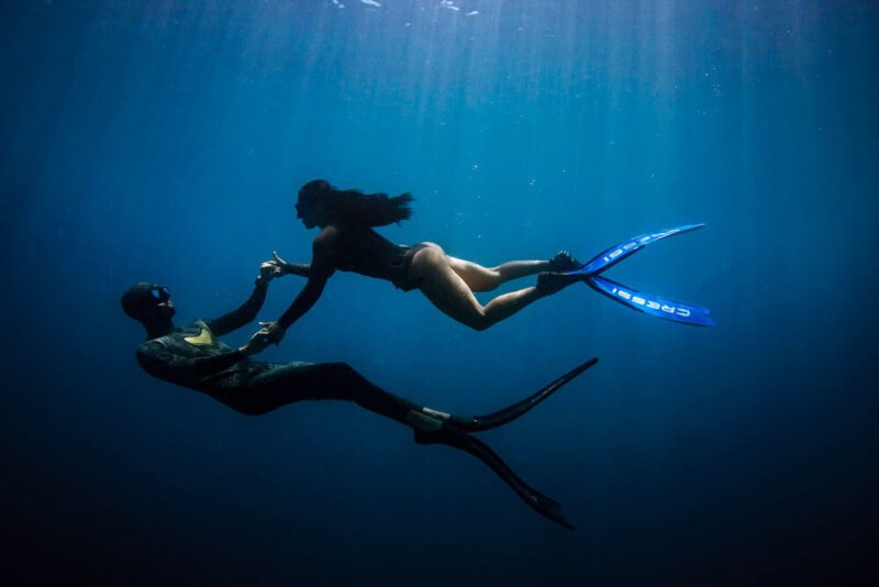 Brad & Estefanía: this waesome couple direct Rica Freedivers, freediving school in Quepos, South Pacific of CR. - Rica Freedivers