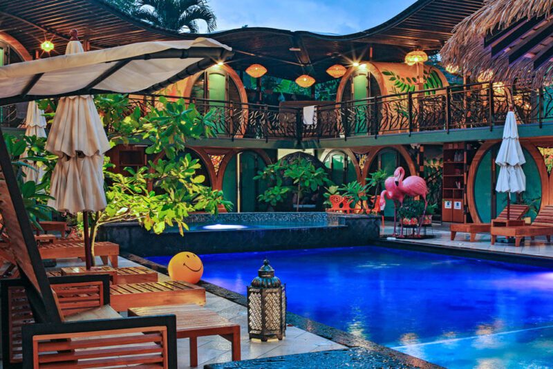Saltwater pool in a vibrant landscaping design - Saranda Boutique Hotel
